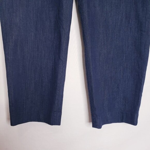 Talbots Blue Refined Denim Tapered Ankle Pants Women's Size 14 Petite Short - Picture 3 of 10